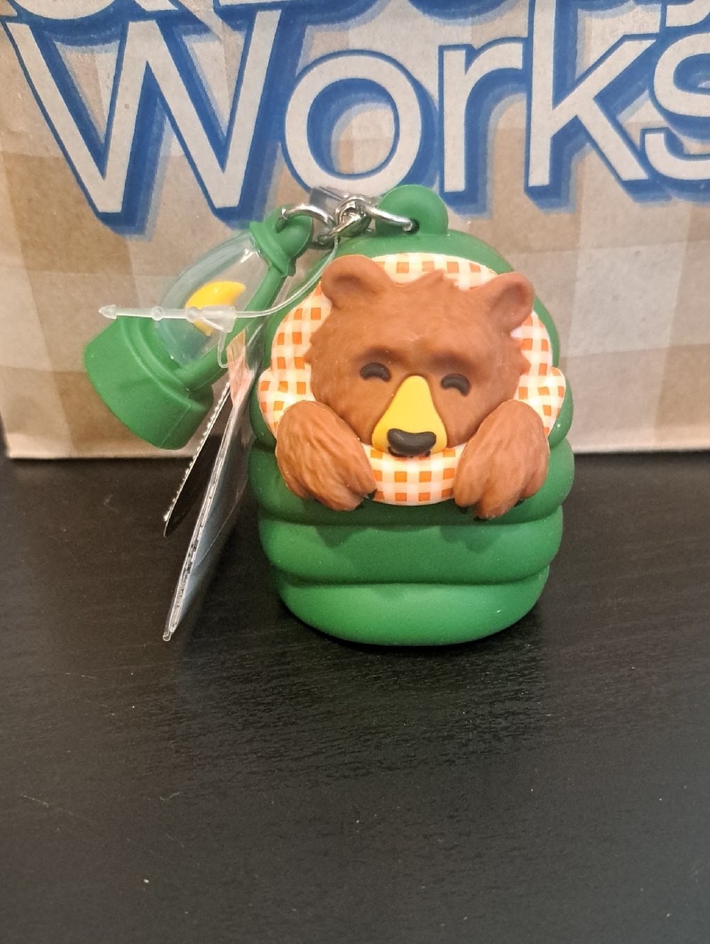 Bath & Body Works Bear in Green Sleeping Bag Pocketbac Holder